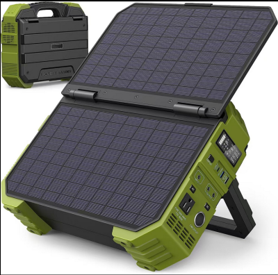 1000W Solar Power Station With Built in Solar Panel With AC/DC/USB/PD Outputs 